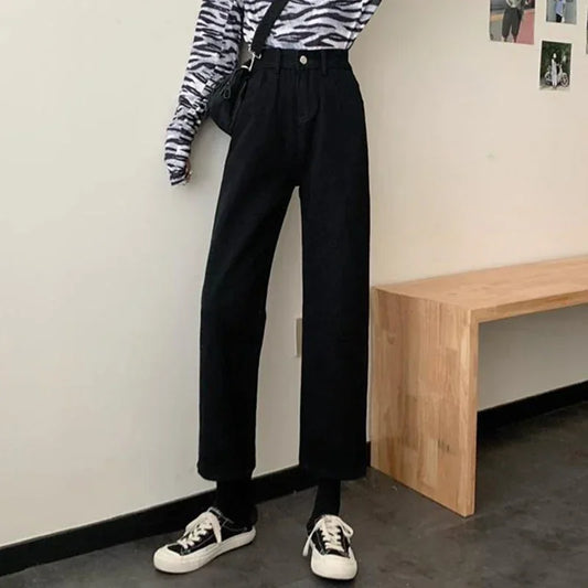 Calças Mulher Casual Cintura Alta